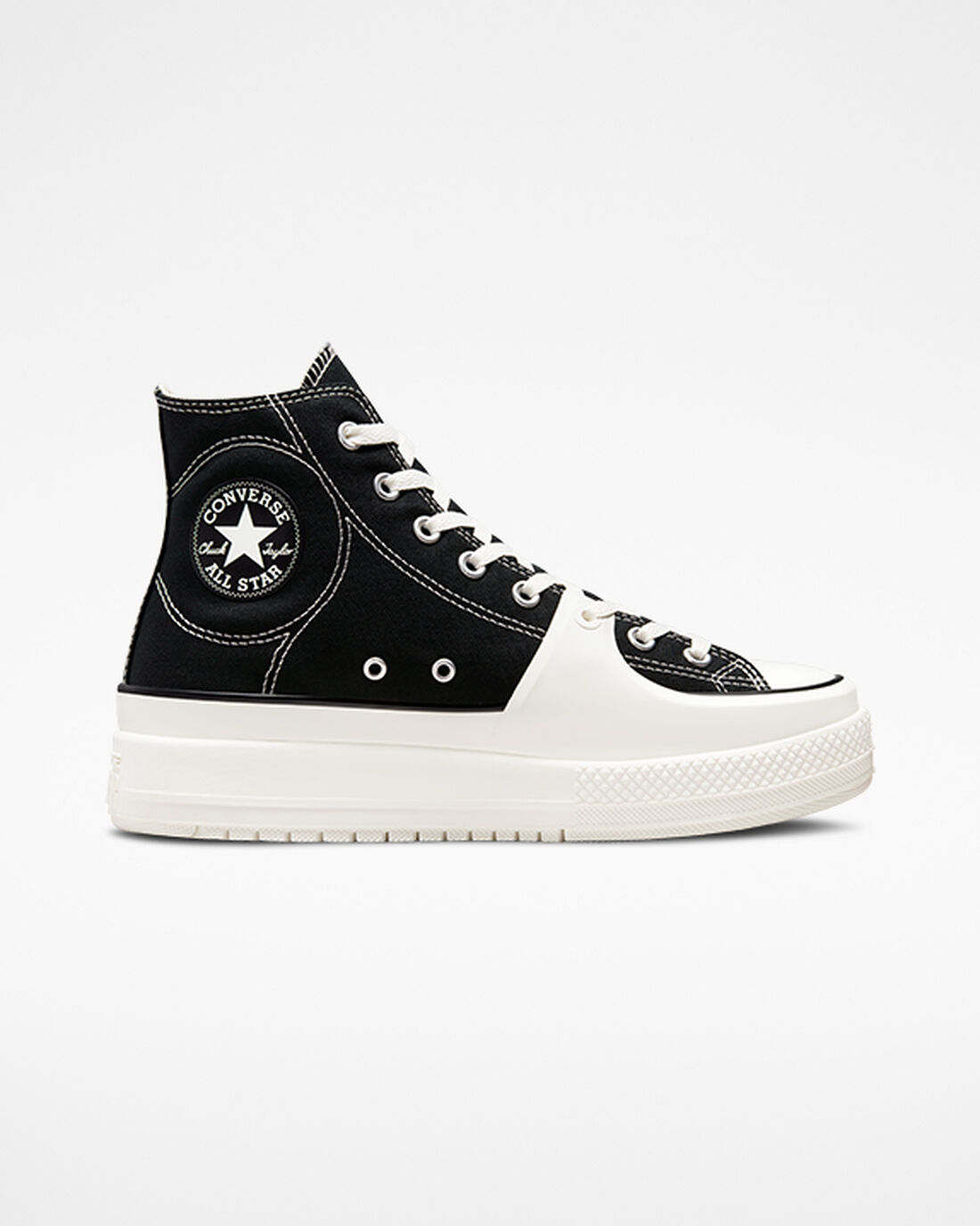 Converse Chuck Taylor All Star Construct Höga Sneakers Herr Svarta/Vita | Sverige-56840