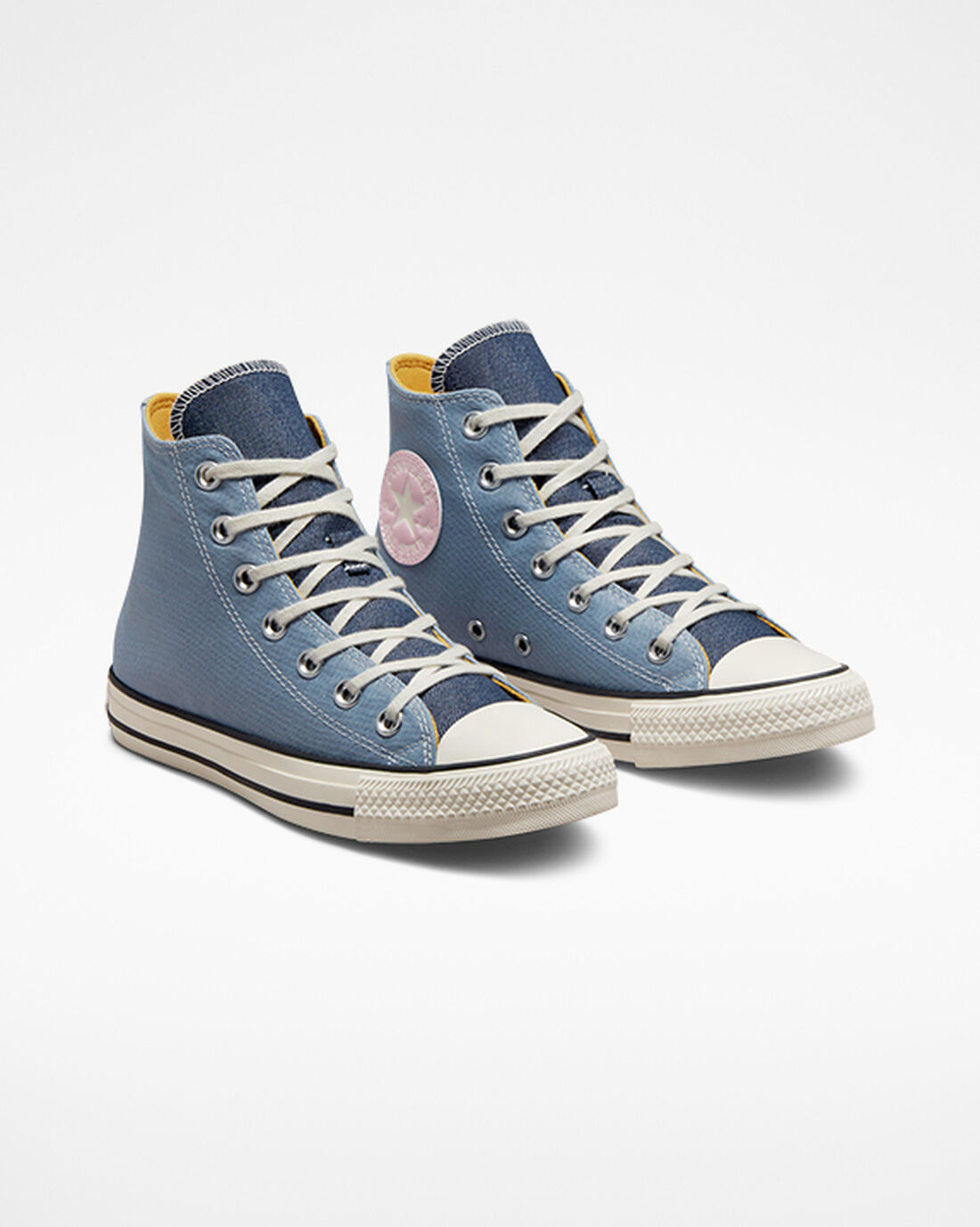 Converse Chuck Taylor All Star Denim Höga Sneakers Dam Marinblå | Sverige-07835