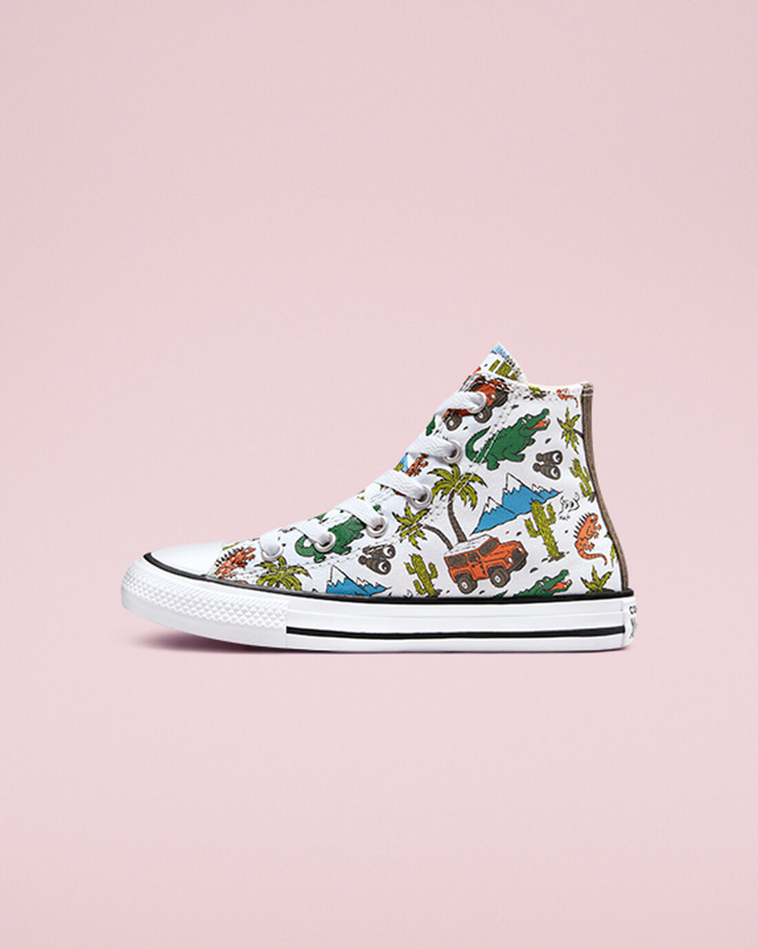 Converse Chuck Taylor All Star Desert Explorer Höga Sneakers Tjej Vita/Gröna | Sverige-93085