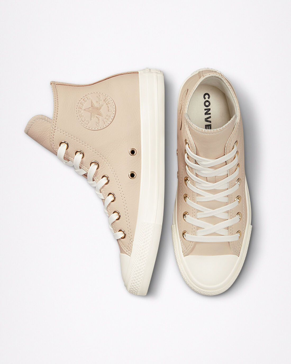 Converse Chuck Taylor All Star Earthy Neutrals Höga Sneakers Dam Aprikos/LjusGuld | Sverige-48137