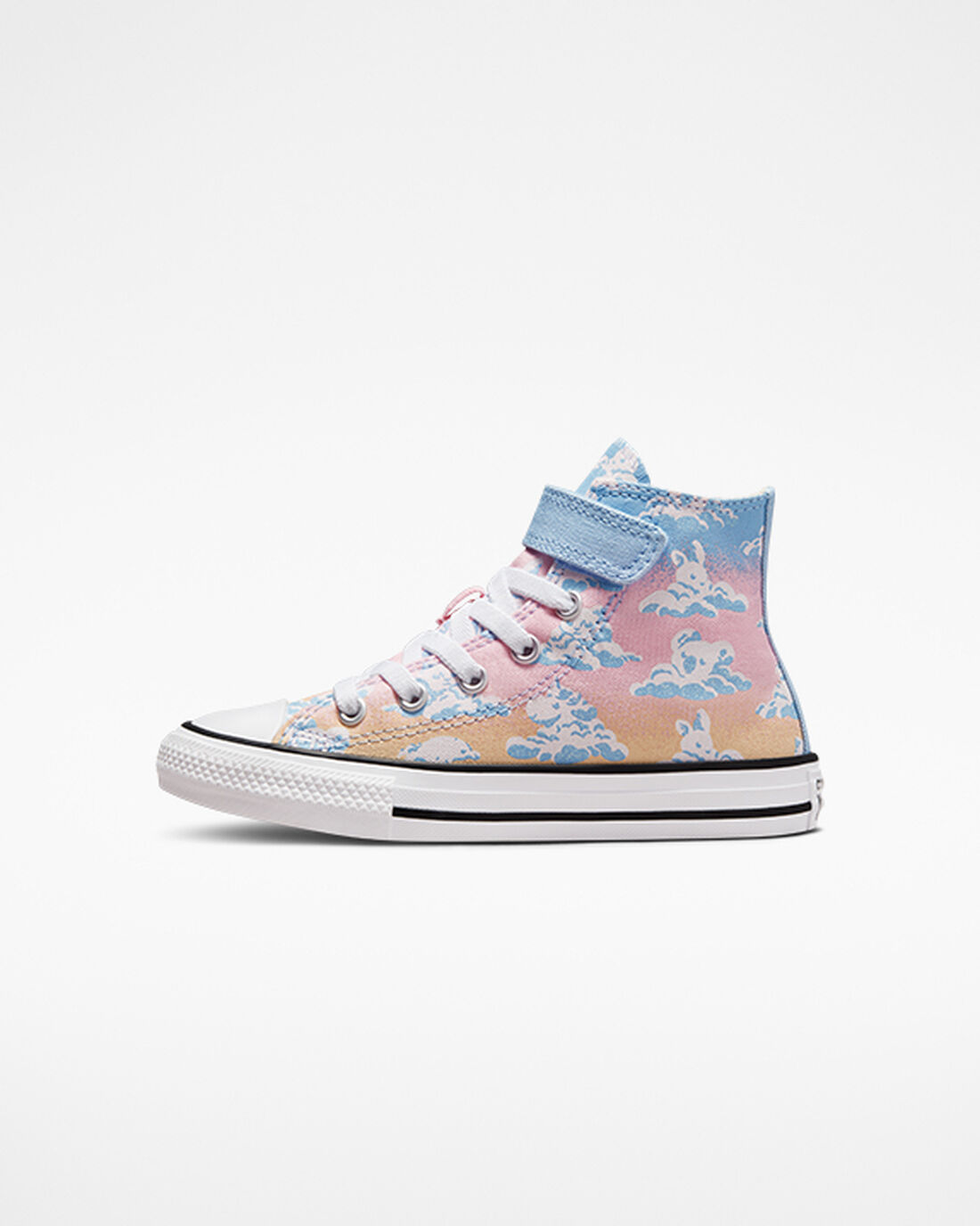 Converse Chuck Taylor All Star Easy-On Cloud Gazer Höga Sneakers Tjej Blå/Orange Rosa | Sverige-46918