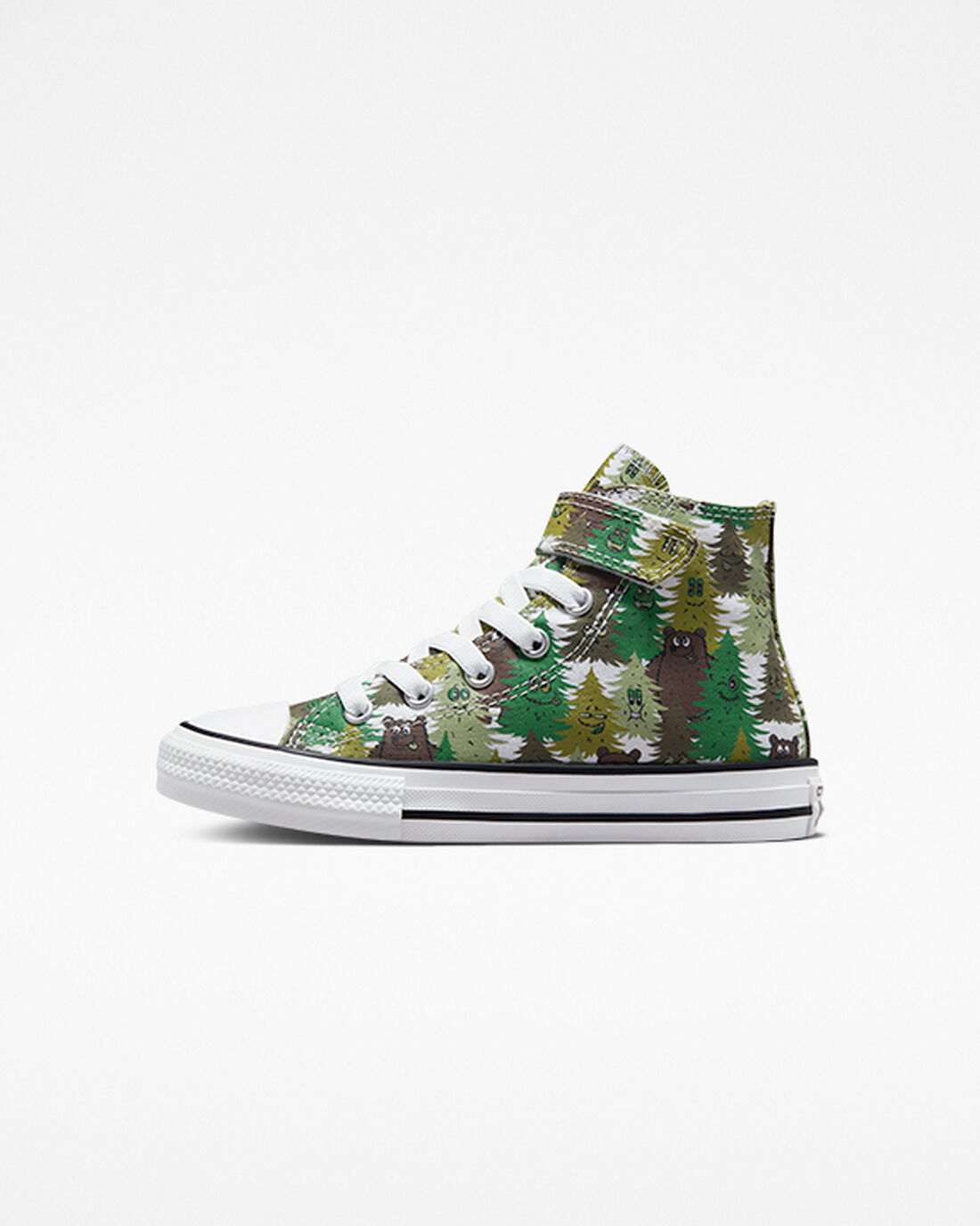 Converse Chuck Taylor All Star Easy-On Forest Camo Höga Sneakers Tjej Vita/Gröna | Sverige-07861