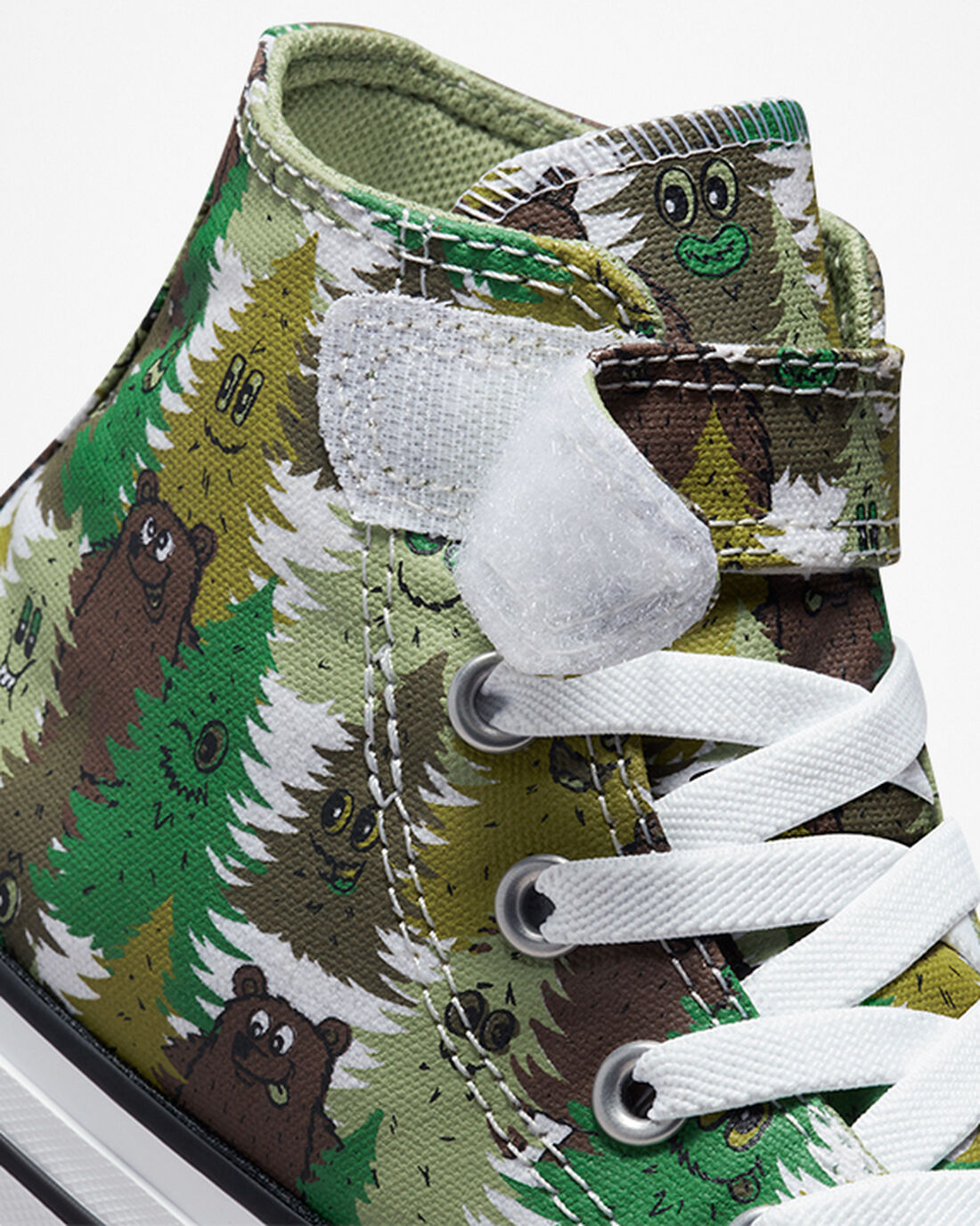 Converse Chuck Taylor All Star Easy-On Forest Camo Höga Sneakers Tjej Vita/Gröna | Sverige-07861