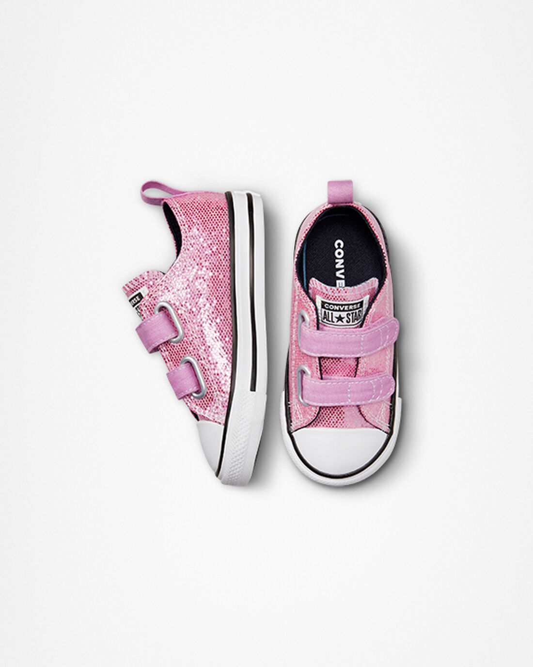 Converse Chuck Taylor All Star Easy-On Glitter Sneakers Tjej Rosa/Svarta | Sverige-81392