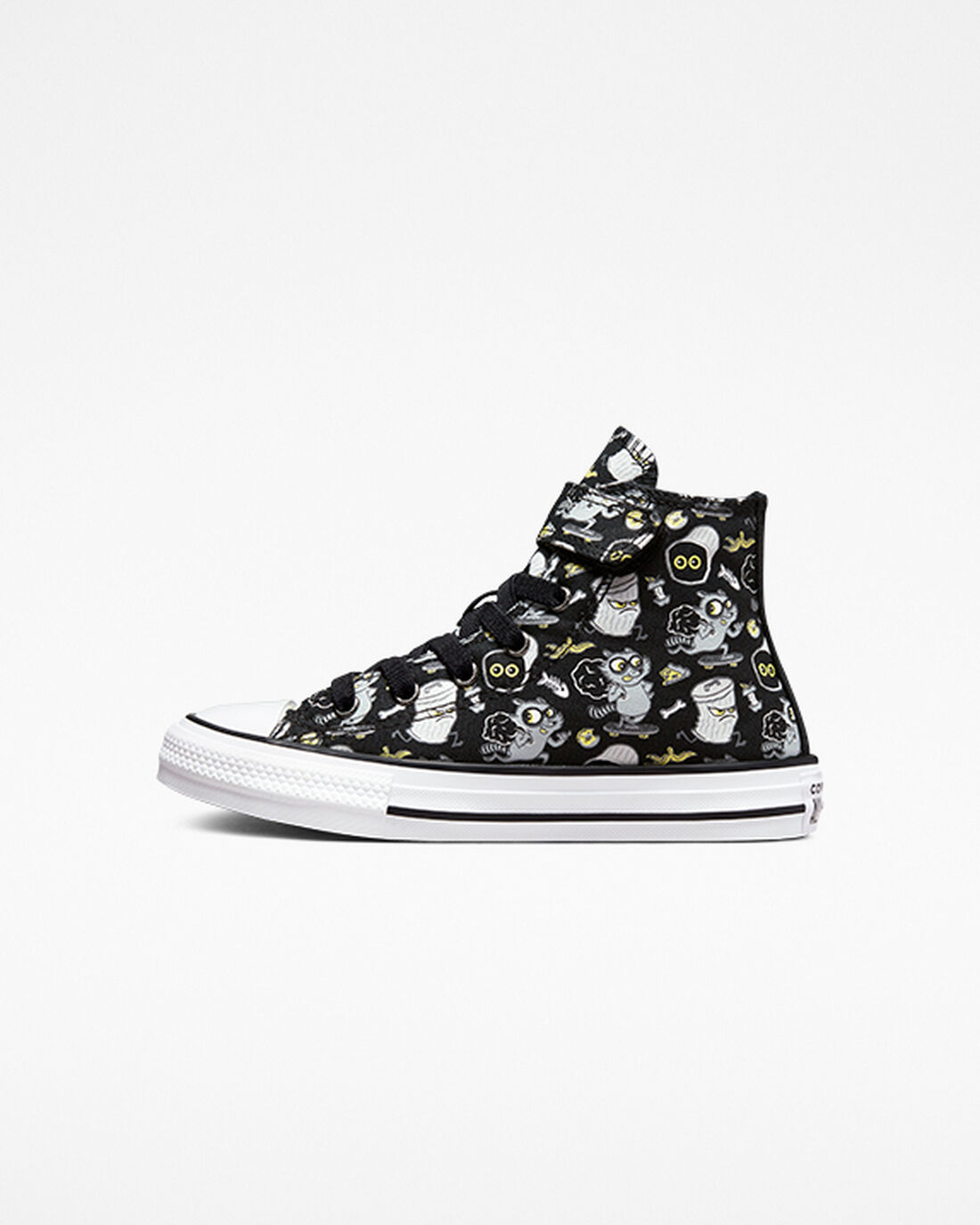 Converse Chuck Taylor All Star Easy-On Raccoons Höga Sneakers Tjej Svarta/Grå | Sverige-26574