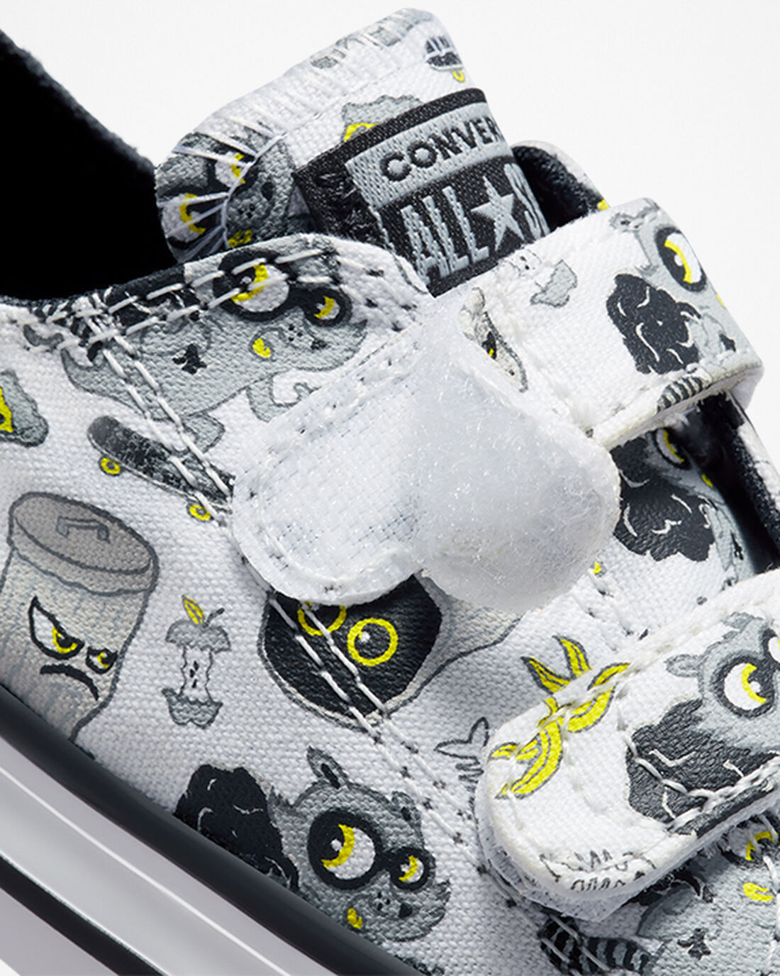 Converse Chuck Taylor All Star Easy-On Raccoons Sneakers Tjej Vita/Svarta/Grå | Sverige-64258