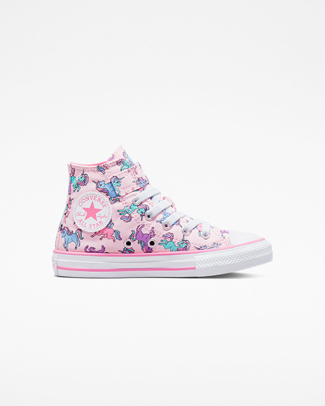 Converse Chuck Taylor All Star Easy-On Unicorns Höga Sneakers Pojke Rosa/Blå | Sverige-47915