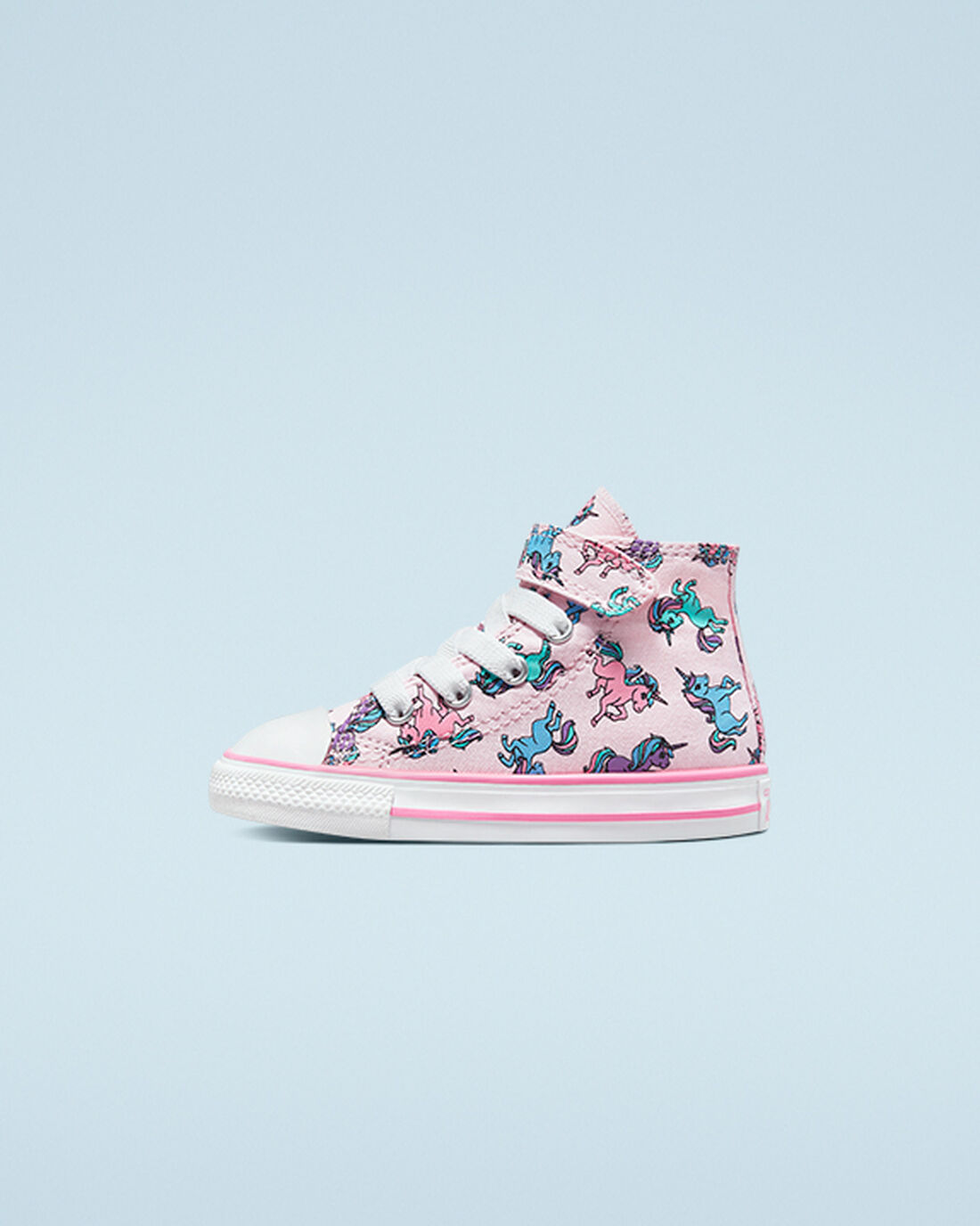 Converse Chuck Taylor All Star Easy-On Unicorns Höga Sneakers Tjej Rosa/Blå | Sverige-98460