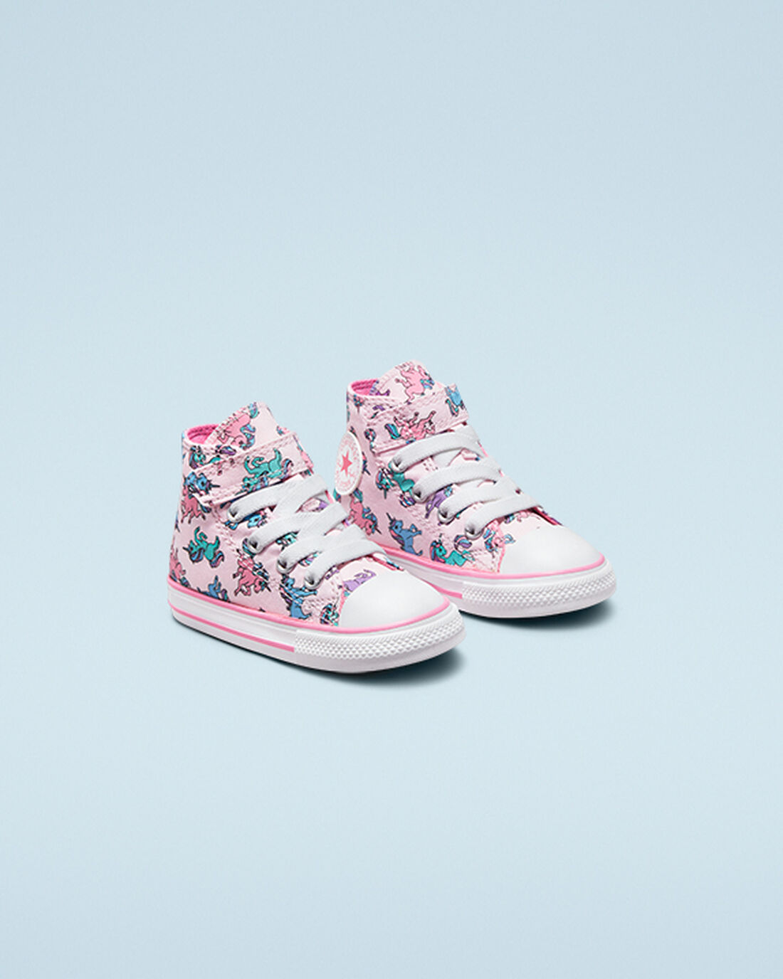 Converse Chuck Taylor All Star Easy-On Unicorns Höga Sneakers Tjej Rosa/Blå | Sverige-98460