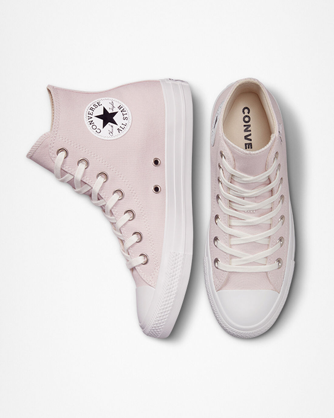 Converse Chuck Taylor All Star Embroidered Crystals Höga Sneakers Dam Rosa/Vita | Sverige-48065