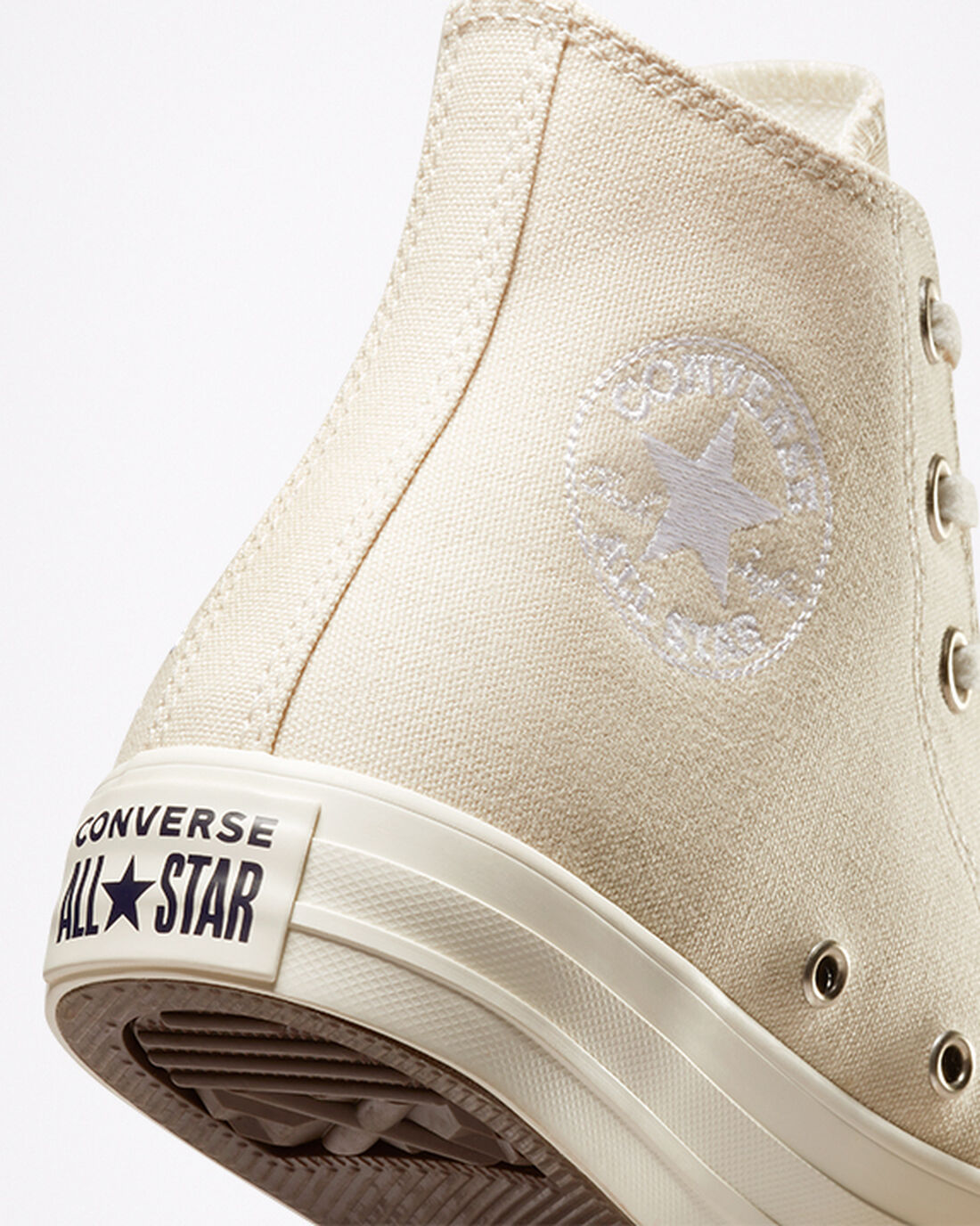 Converse Chuck Taylor All Star Embroidered Floral Höga Sneakers Dam Beige | Sverige-63085