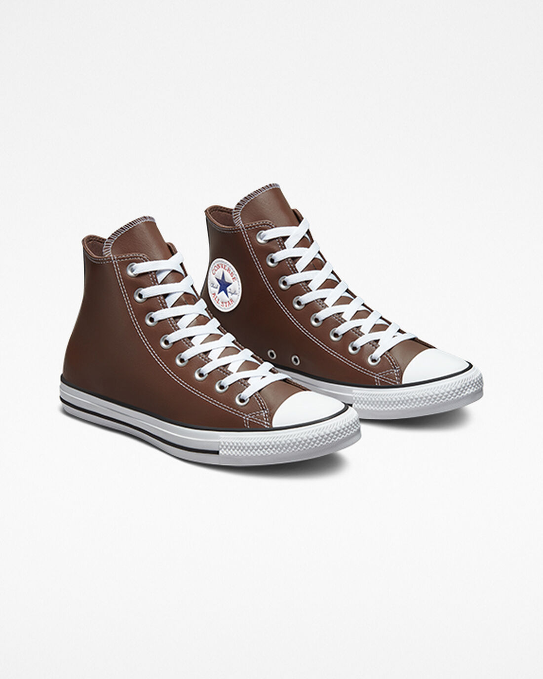 Converse Chuck Taylor All Star Faux Leather Höga Sneakers Herr Vita/Svarta | Sverige-04715