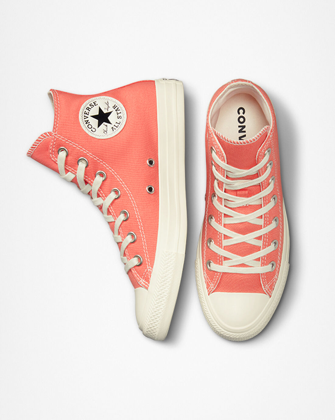 Converse Chuck Taylor All Star Floral Embroidery Höga Sneakers Dam Orange/Svarta | Sverige-85627