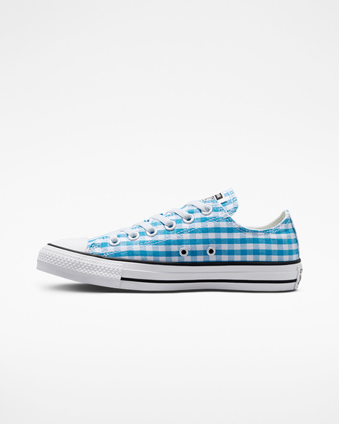 Converse Chuck Taylor All Star Gingham Sneakers Dam Blå/Vita/Svarta | Sverige-37951