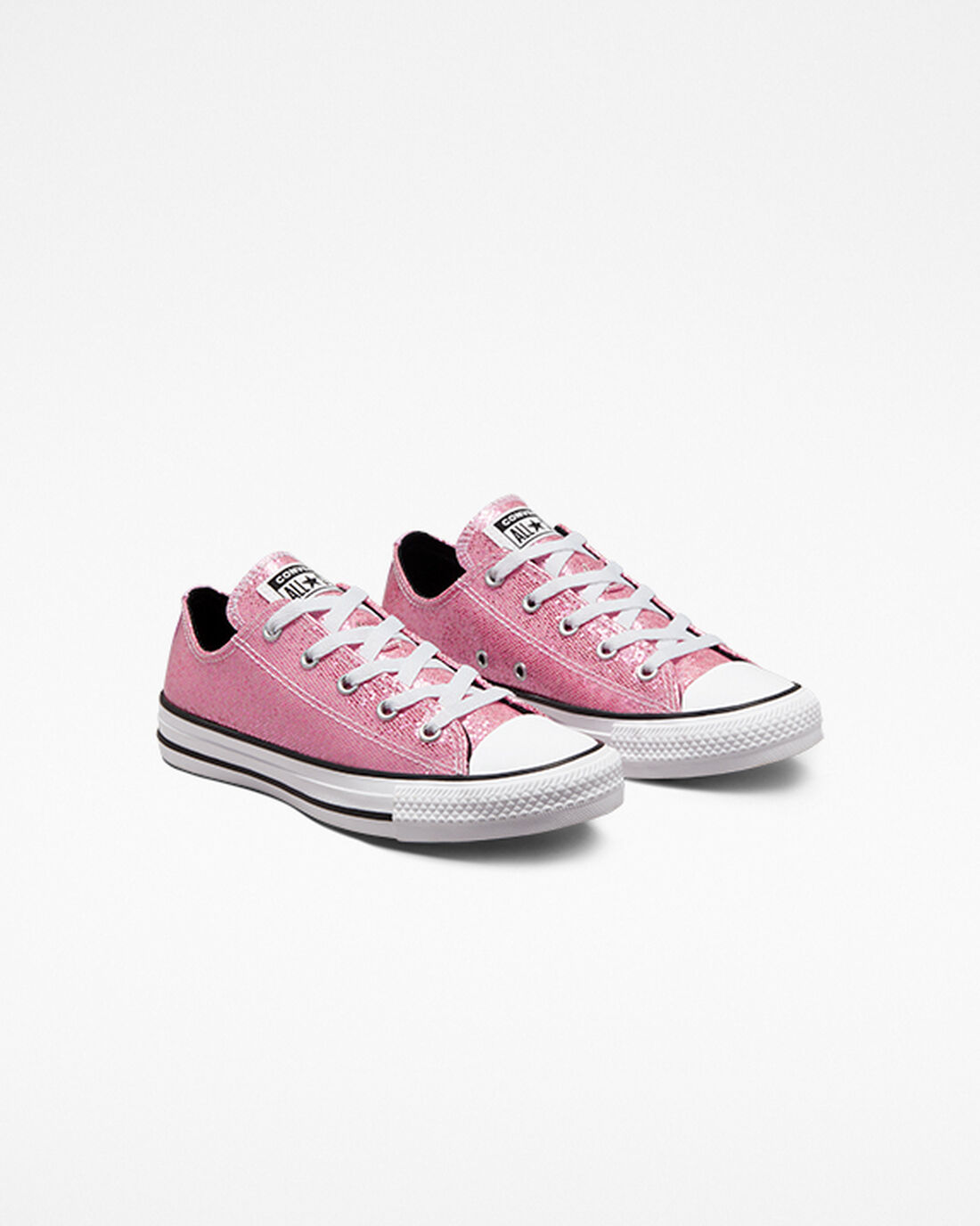 Converse Chuck Taylor All Star Glitter Sneakers Tjej Rosa/Svarta | Sverige-59413