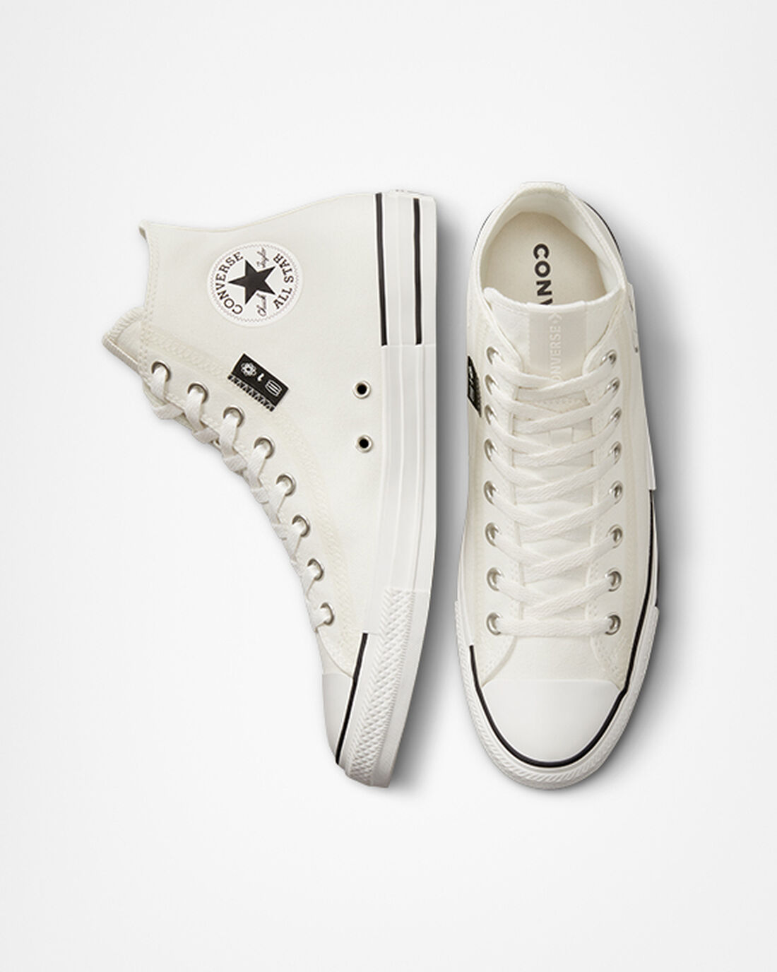 Converse Chuck Taylor All Star Grid Logo Höga Sneakers Dam Vita | Sverige-17546