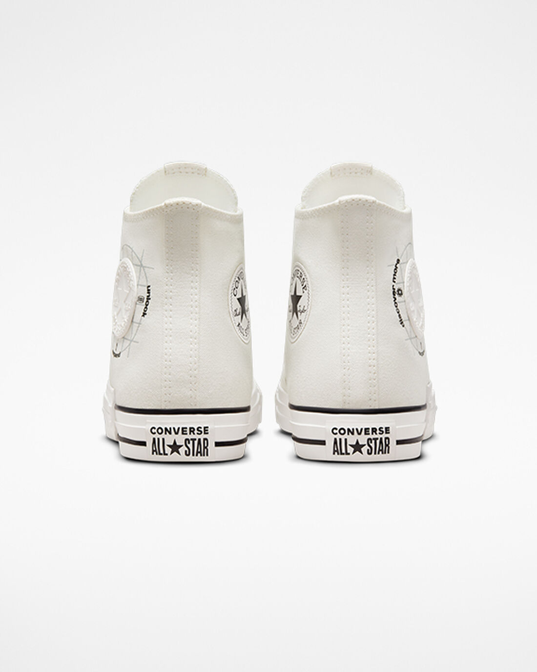 Converse Chuck Taylor All Star Grid Logo Höga Sneakers Herr Vita | Sverige-81035