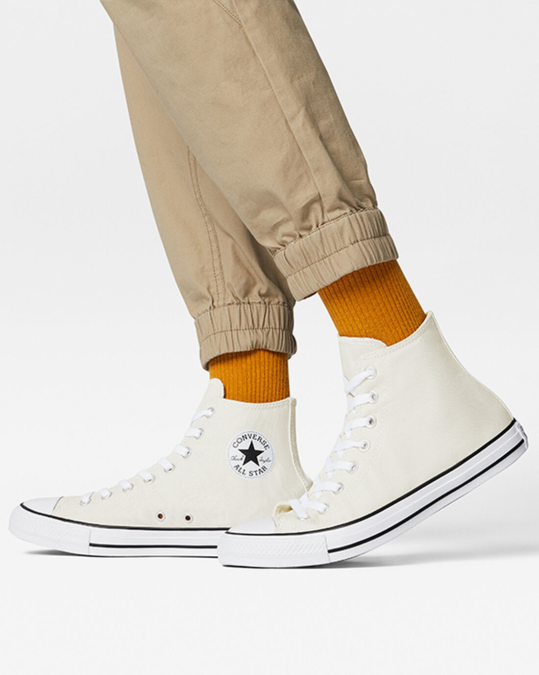 Converse Chuck Taylor All Star Höga Sneakers Herr Beige | Sverige-09412