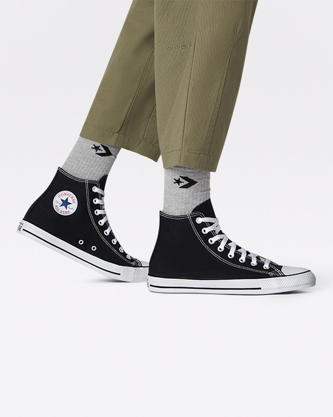 Converse Chuck Taylor All Star Höga Sneakers Herr Svarta | Sverige-10983