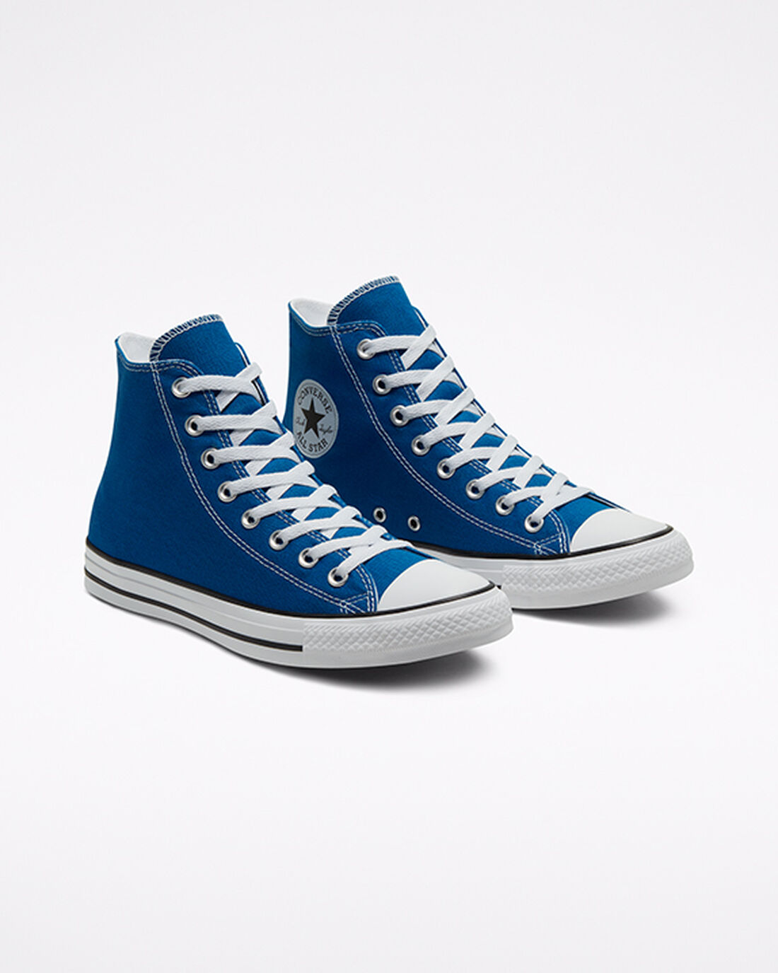 Converse Chuck Taylor All Star Höga Sneakers Herr Blå/Vita | Sverige-29357