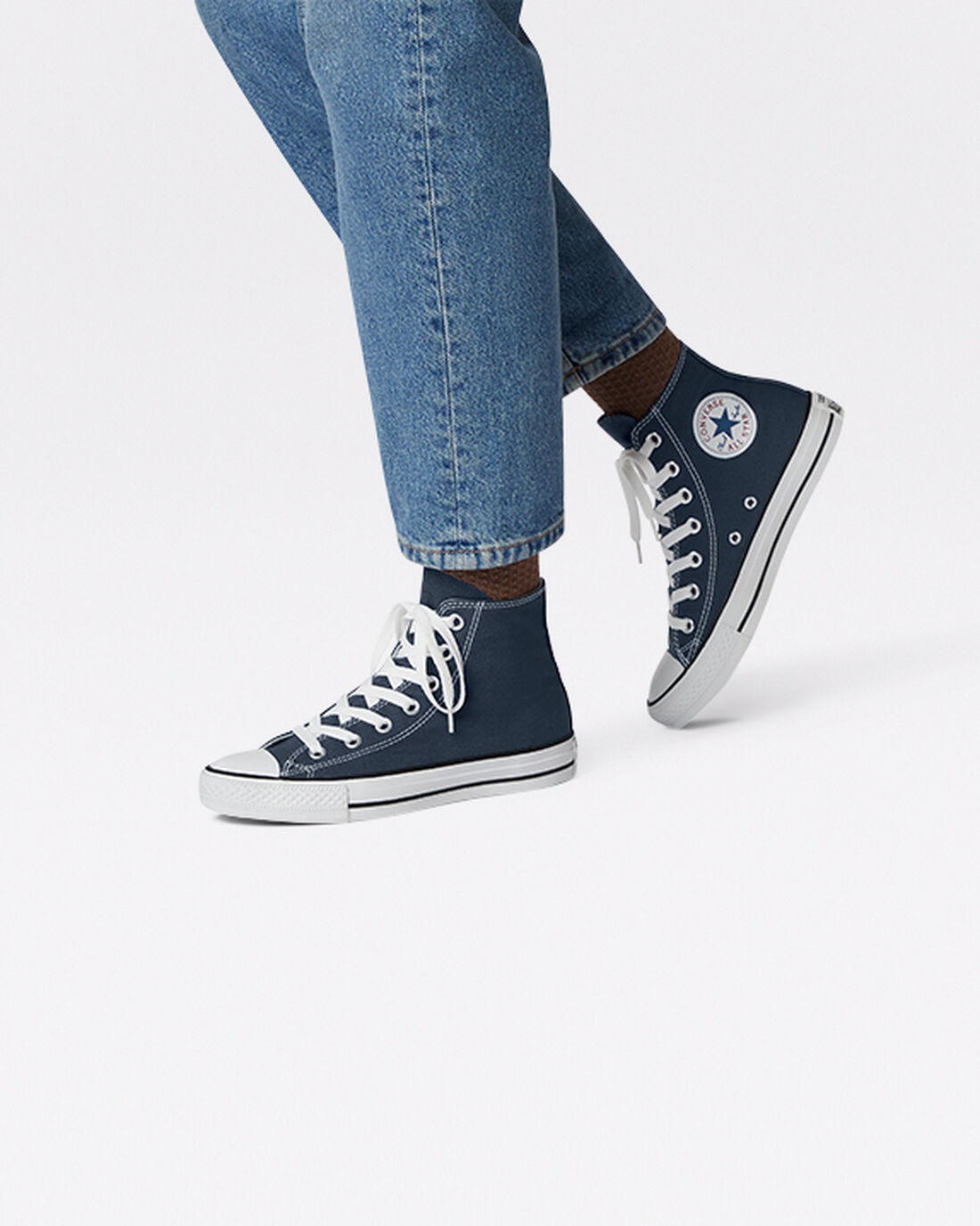 Converse Chuck Taylor All Star Höga Sneakers Dam Marinblå | Sverige-30158