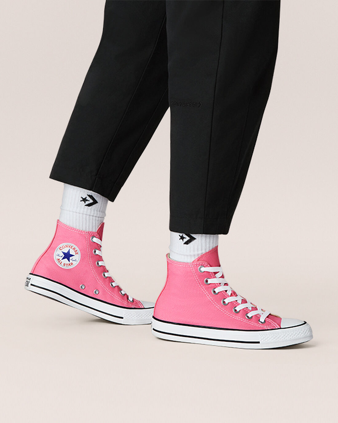 Converse Chuck Taylor All Star Höga Sneakers Dam Rosa | Sverige-30427