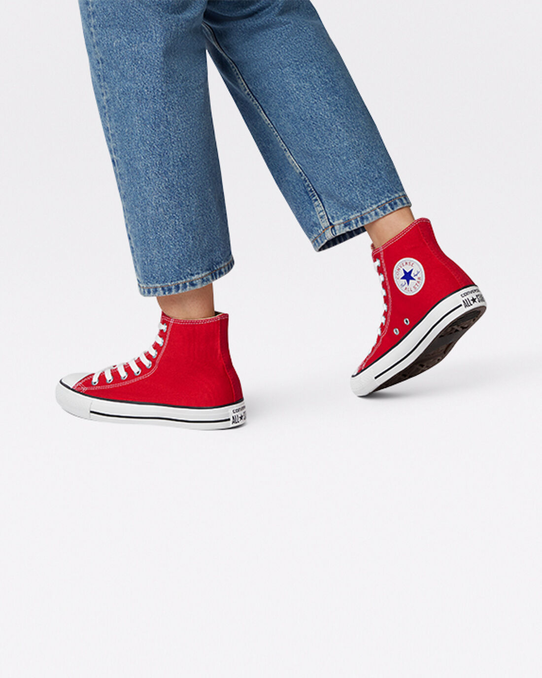 Converse Chuck Taylor All Star Höga Sneakers Dam Röda | Sverige-40785