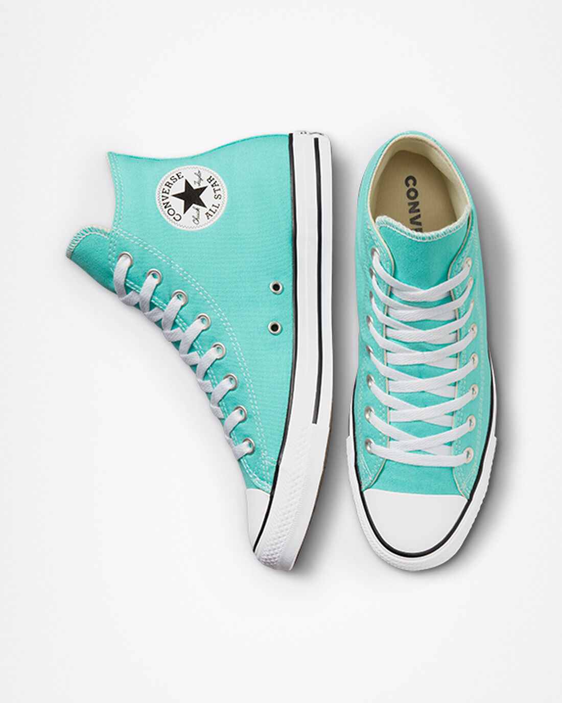 Converse Chuck Taylor All Star Höga Sneakers Dam LjusTurkos | Sverige-87490