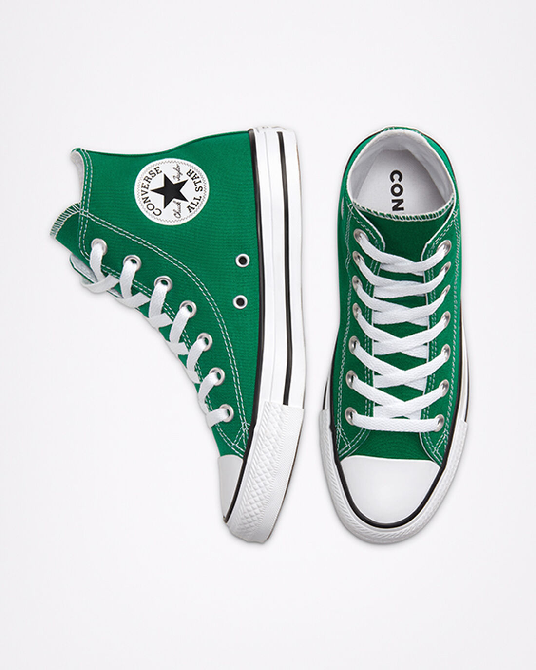 Converse Chuck Taylor All Star Höga Sneakers Dam Gröna/Vita | Sverige-93852