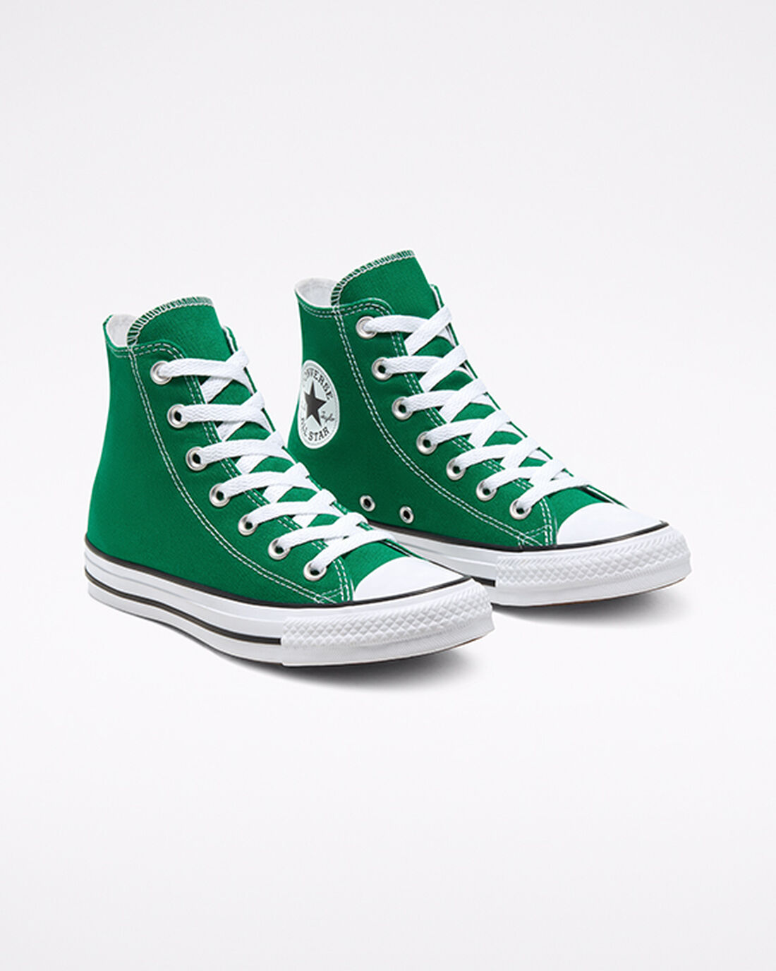 Converse Chuck Taylor All Star Höga Sneakers Dam Gröna/Vita | Sverige-93852