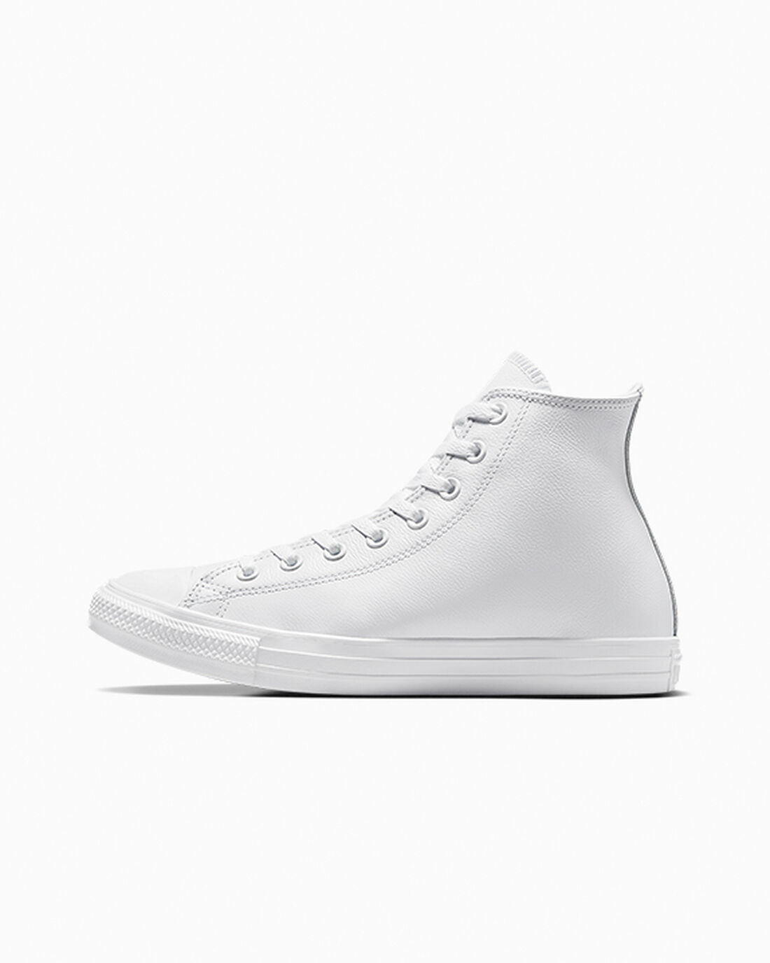 Converse Chuck Taylor All Star Leather Höga Sneakers Herr Vita | Sverige-04156