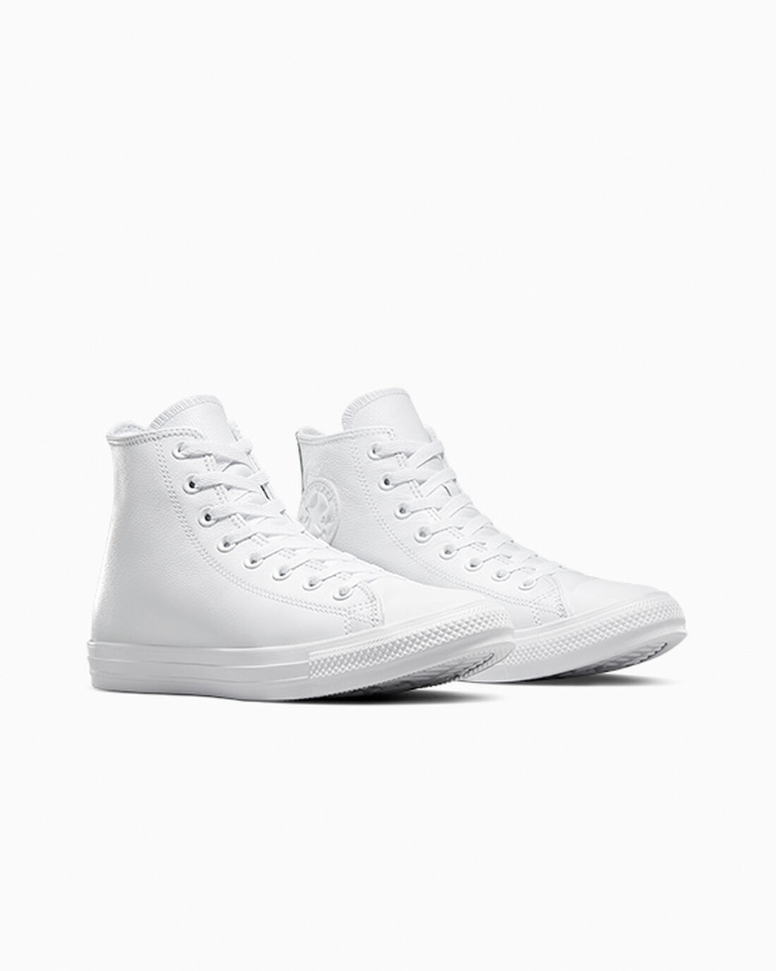 Converse Chuck Taylor All Star Leather Höga Sneakers Herr Vita | Sverige-04156