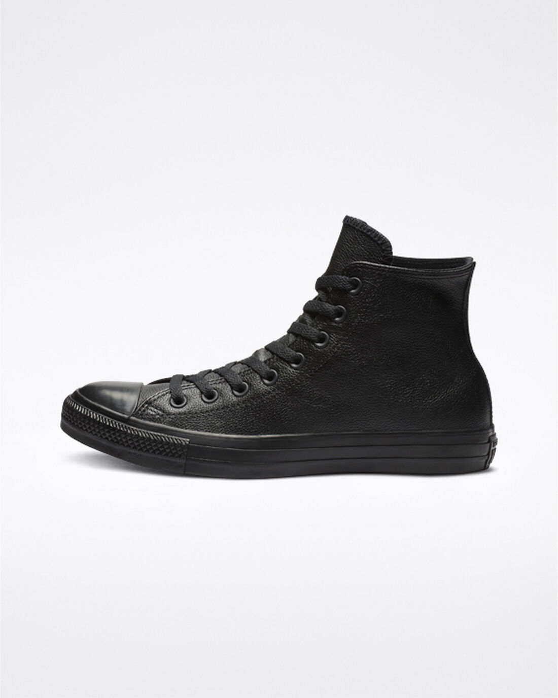 Converse Chuck Taylor All Star Leather Höga Sneakers Dam Svarta | Sverige-04729