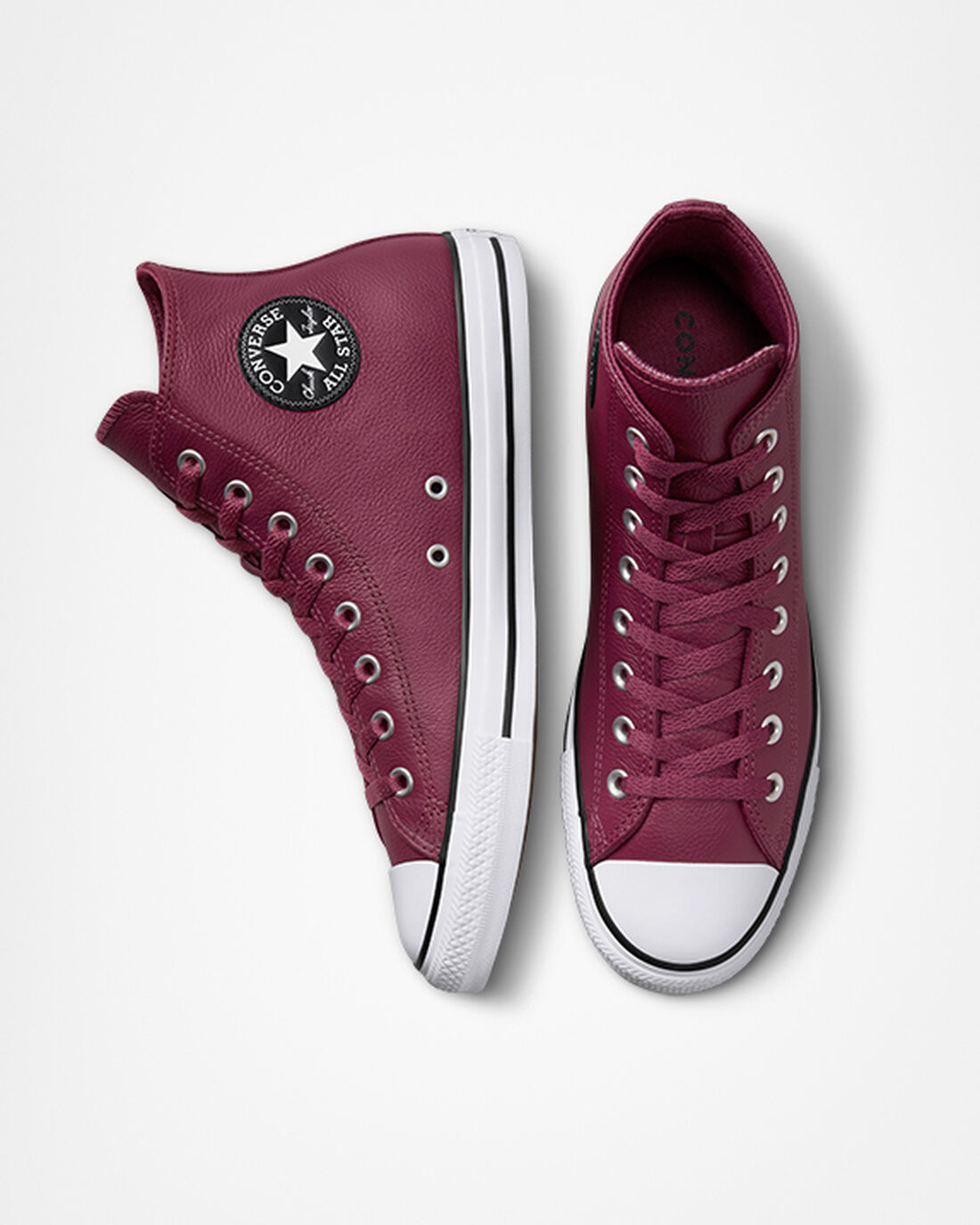 Converse Chuck Taylor All Star Leather Höga Sneakers Herr Rosa | Sverige-43805