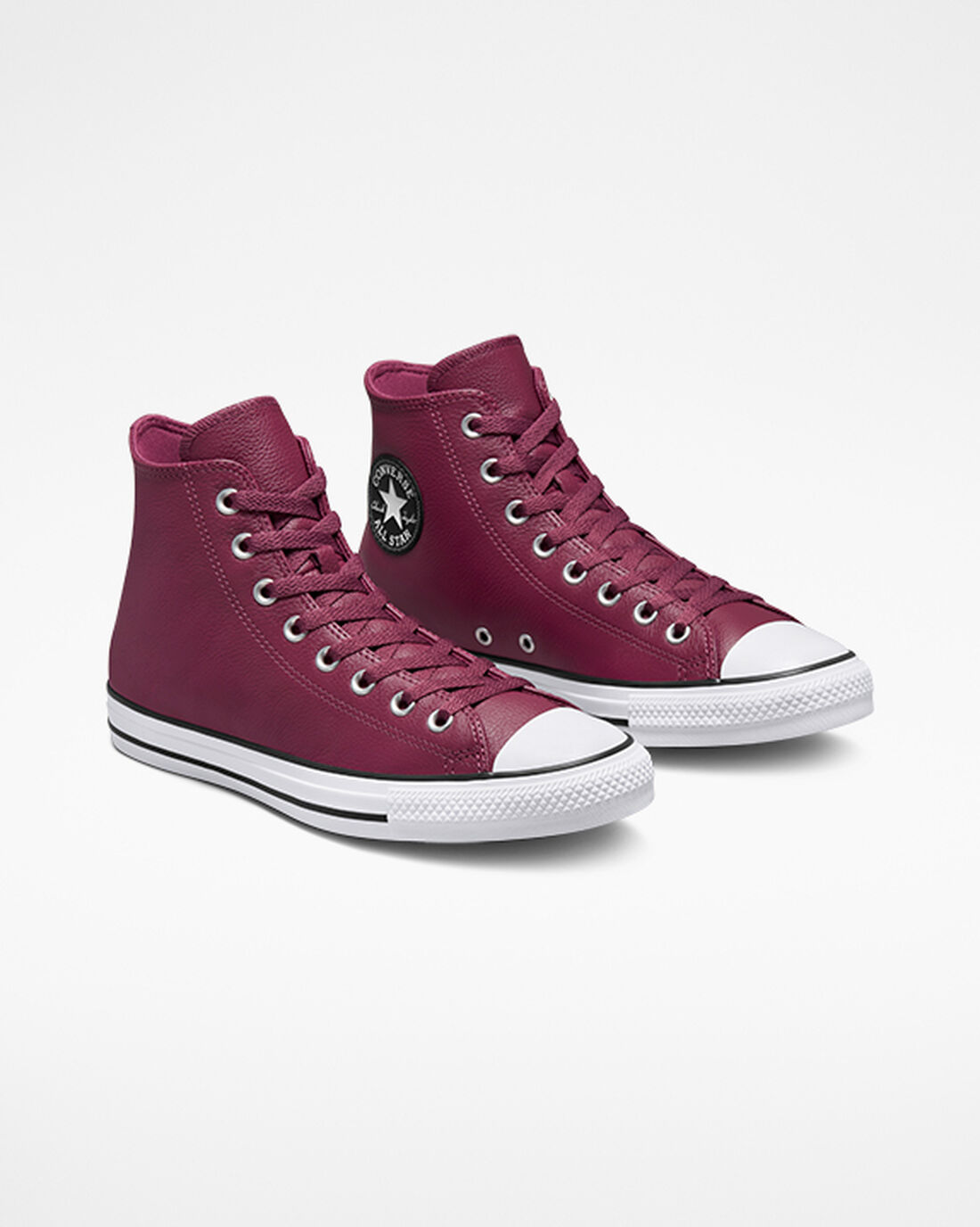 Converse Chuck Taylor All Star Leather Höga Sneakers Herr Rosa | Sverige-43805