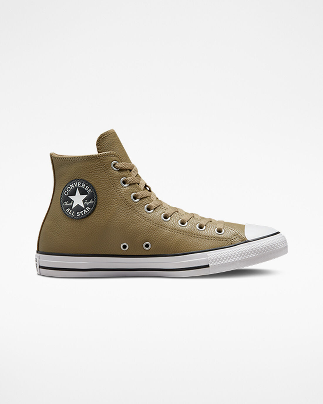 Converse Chuck Taylor All Star Leather Höga Sneakers Herr Khaki | Sverige-78643