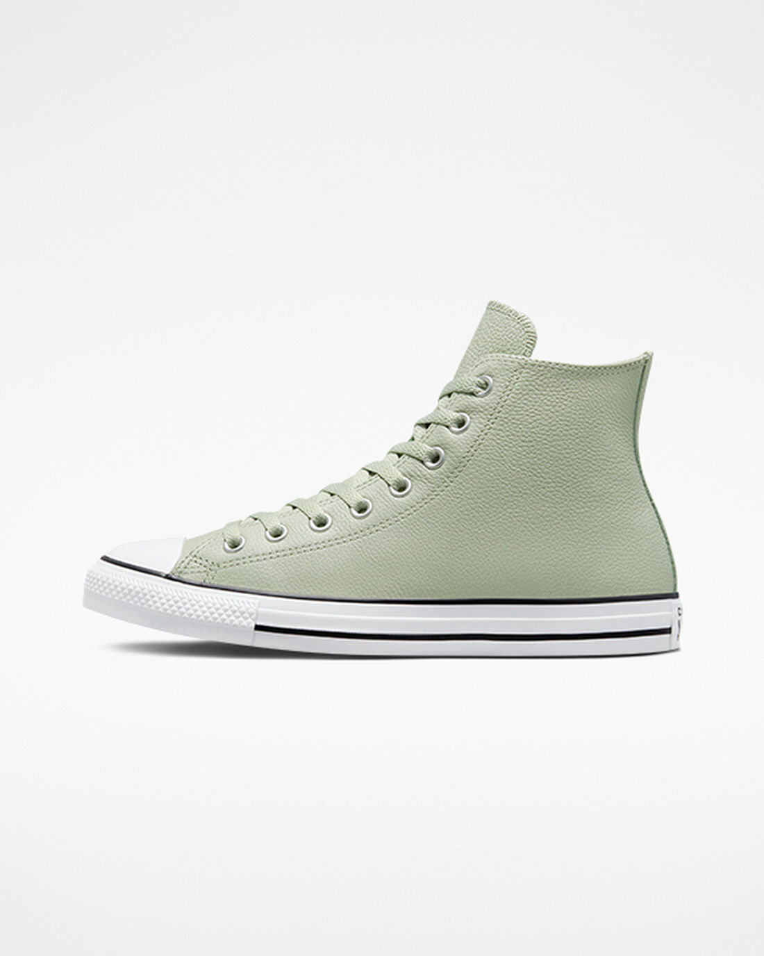 Converse Chuck Taylor All Star Leather Höga Sneakers Herr Olivgröna | Sverige-80634