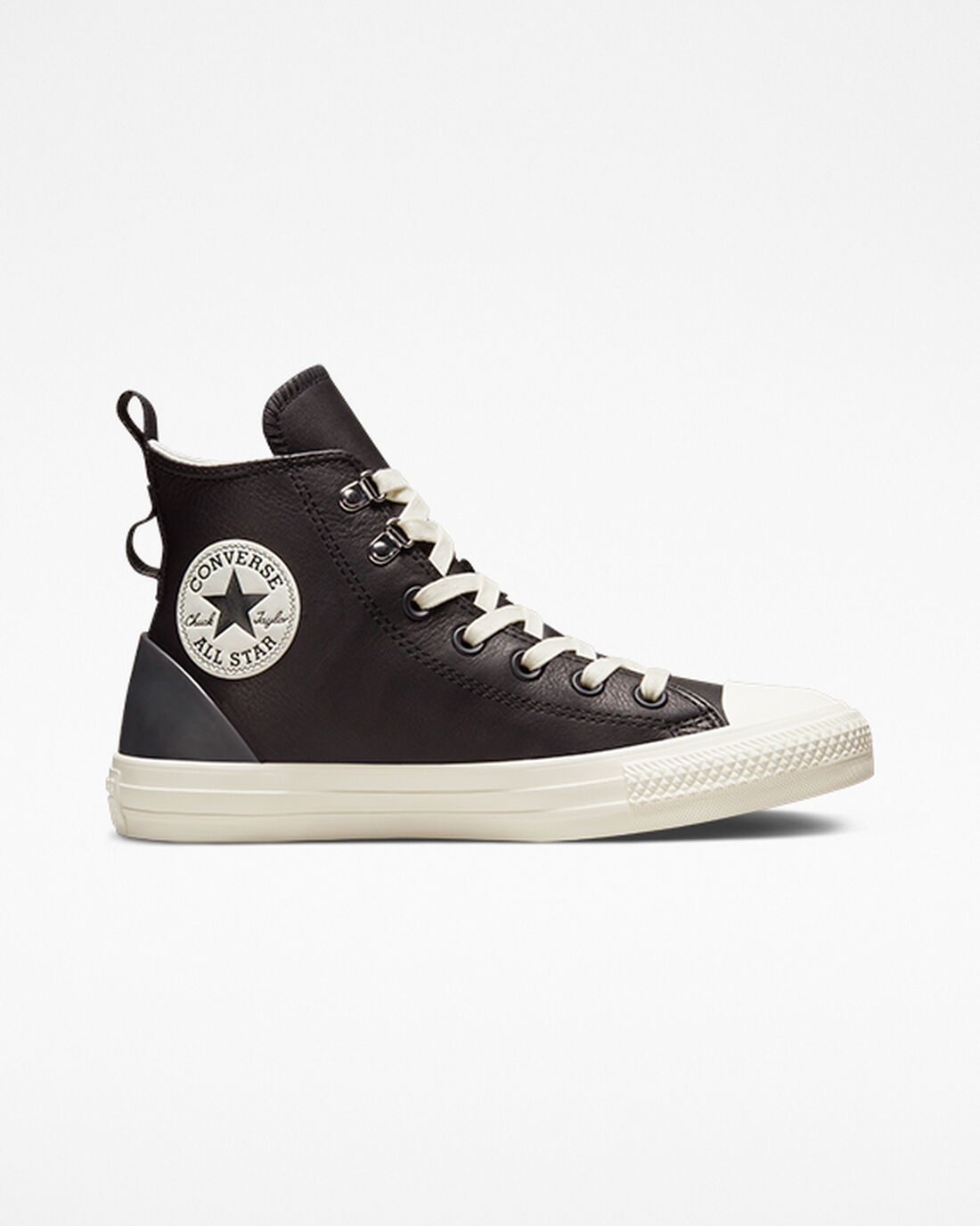 Converse Chuck Taylor All Star Leather Hike Höga Sneakers Dam Svarta | Sverige-90716