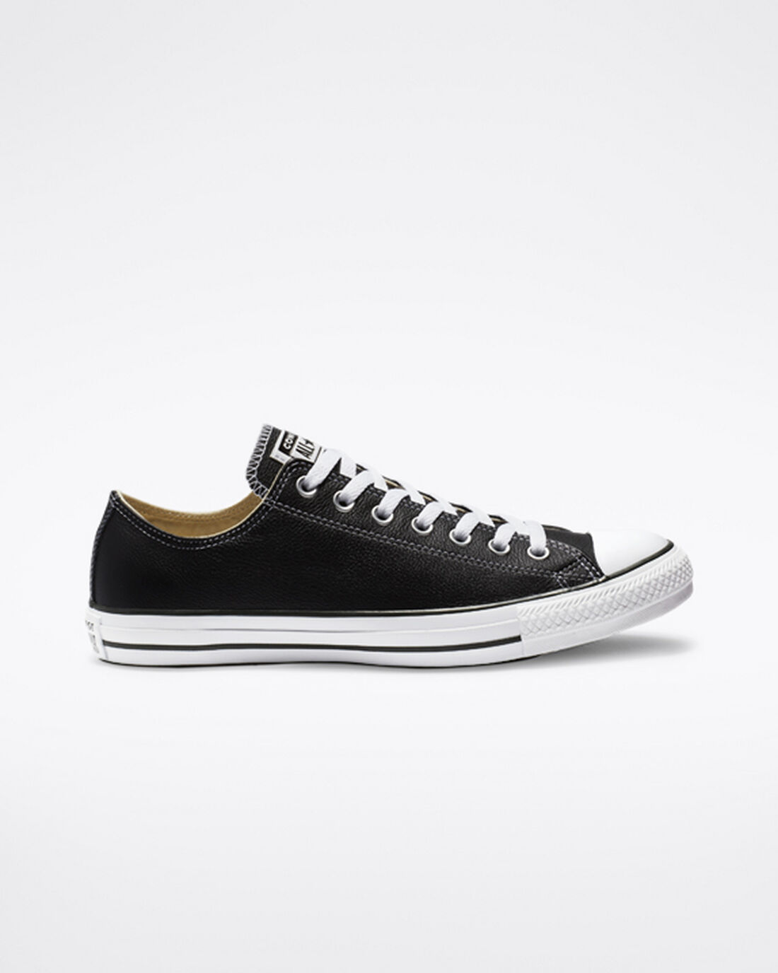 Converse Chuck Taylor All Star Leather Sneakers Herr Svarta | Sverige-03257