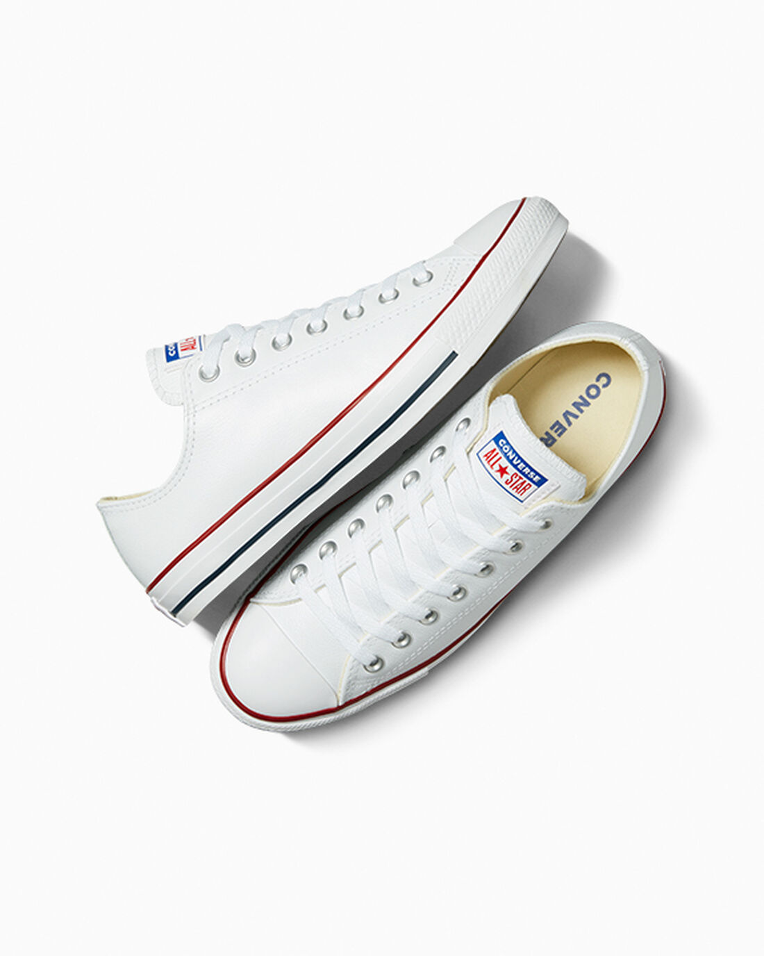 Converse Chuck Taylor All Star Leather Sneakers Dam Vita | Sverige-25697