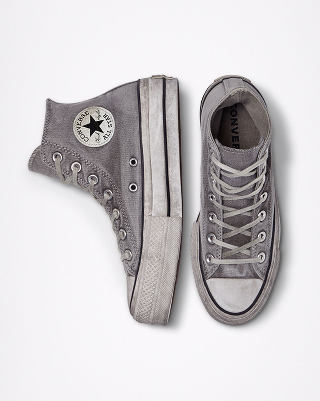 Converse Chuck Taylor All Star Lift Höga Sneakers Herr Grå/Vita | Sverige-25834