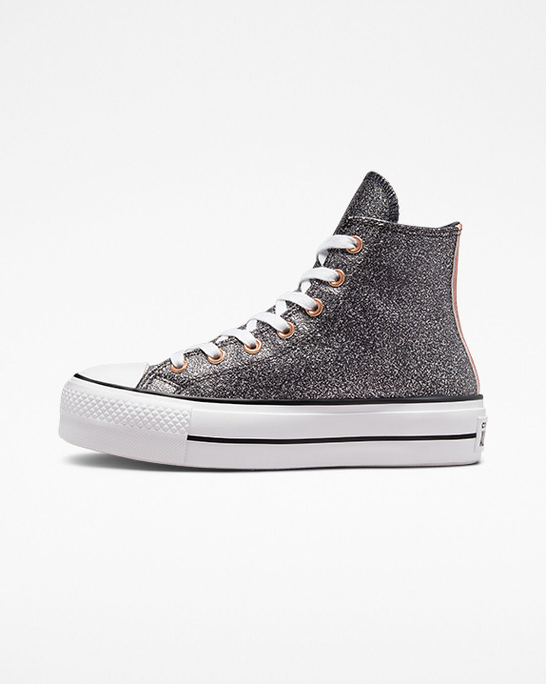 Converse Chuck Taylor All Star Lift Höga Sneakers Dam Svarta/Koppar/Vita | Sverige-30628