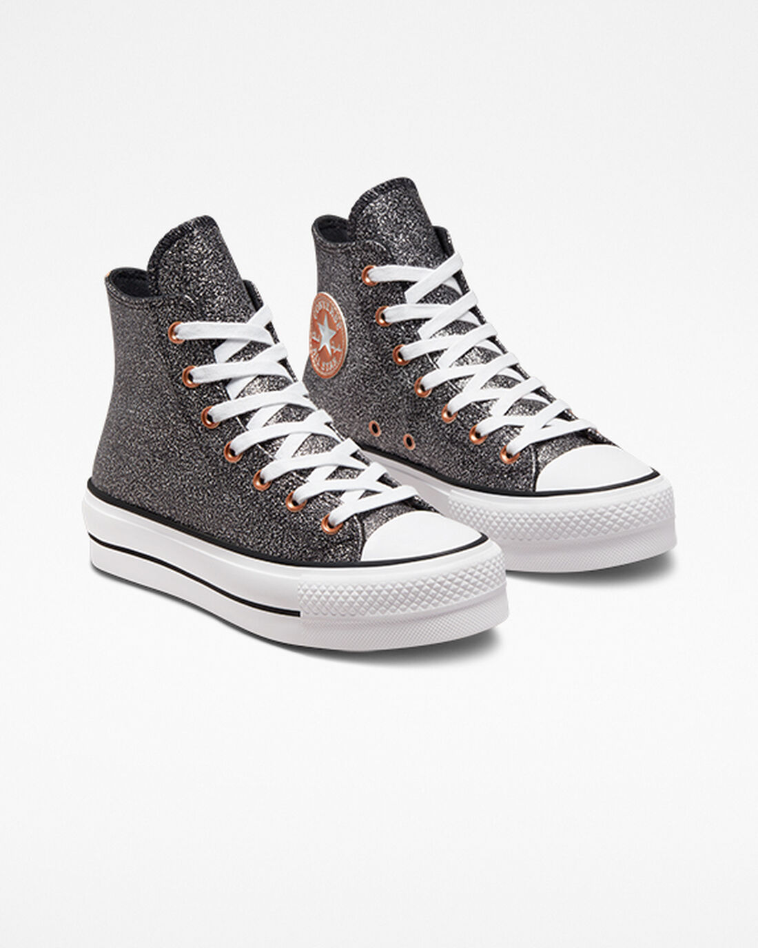 Converse Chuck Taylor All Star Lift Höga Sneakers Dam Svarta/Koppar/Vita | Sverige-30628