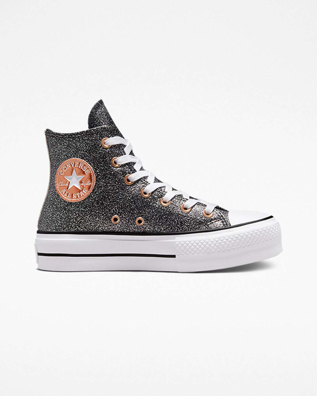 Converse Chuck Taylor All Star Lift Höga Sneakers Dam Svarta/Koppar/Vita | Sverige-30628