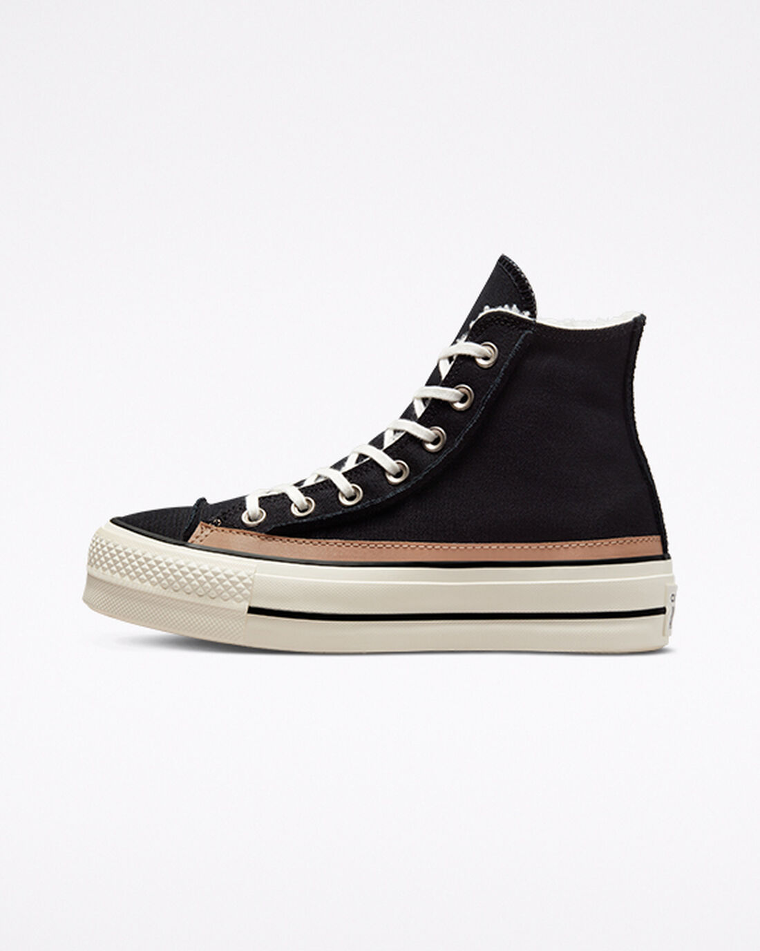 Converse Chuck Taylor All Star Lift Höga Sneakers Dam Svarta/Bruna | Sverige-35079