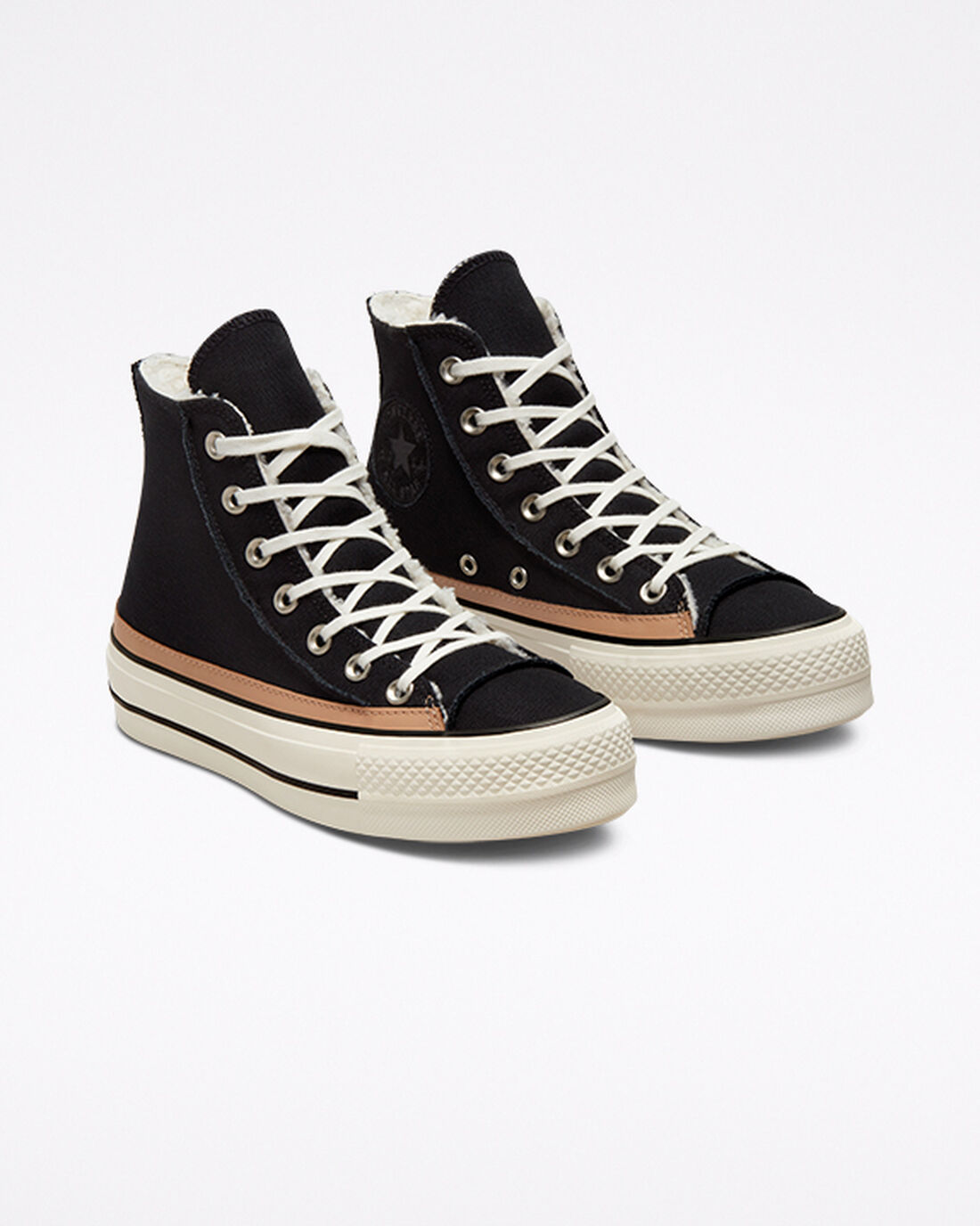 Converse Chuck Taylor All Star Lift Höga Sneakers Dam Svarta/Bruna | Sverige-35079