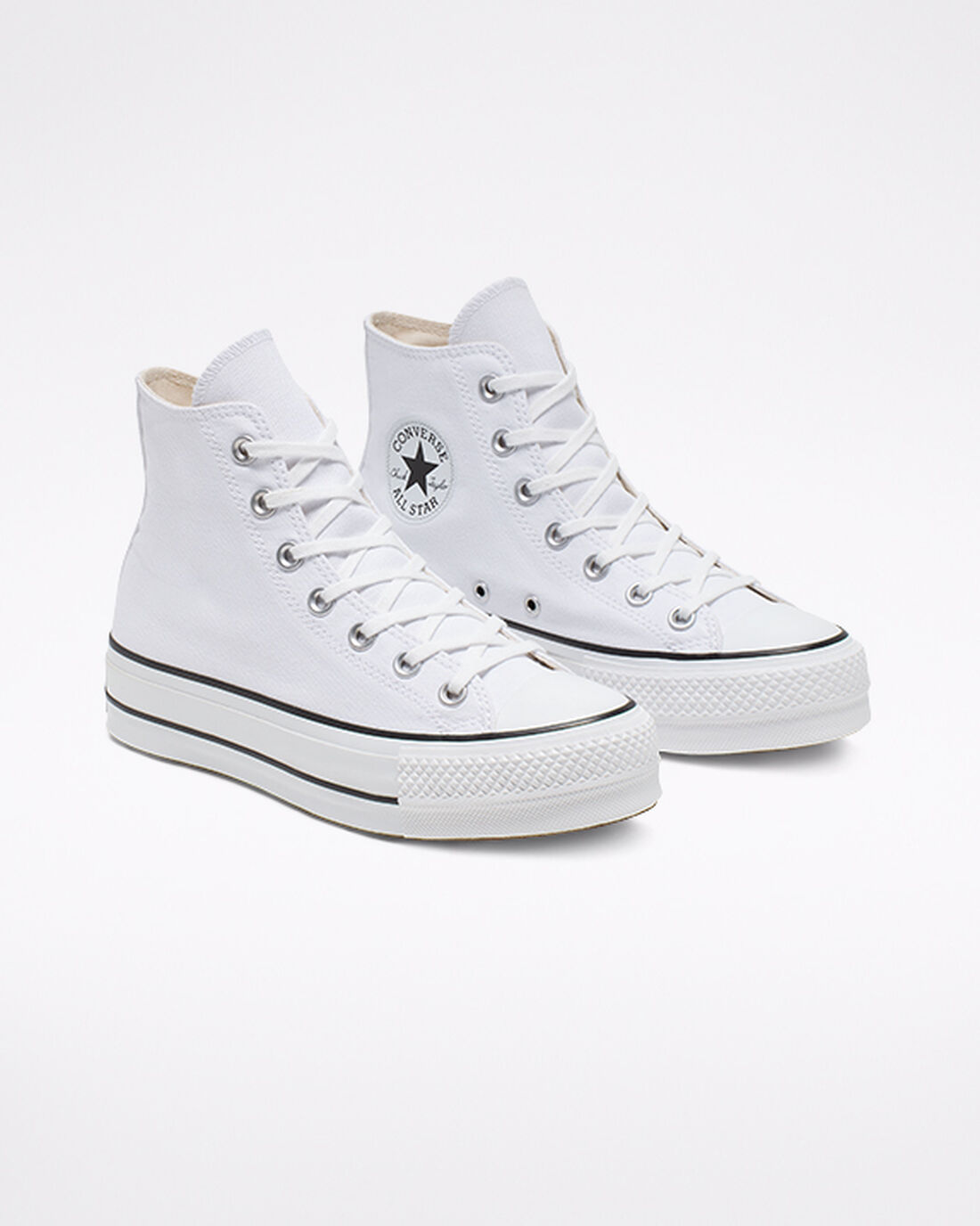 Converse Chuck Taylor All Star Lift Höga Sneakers Dam Vita/Svarta/Vita | Sverige-60785