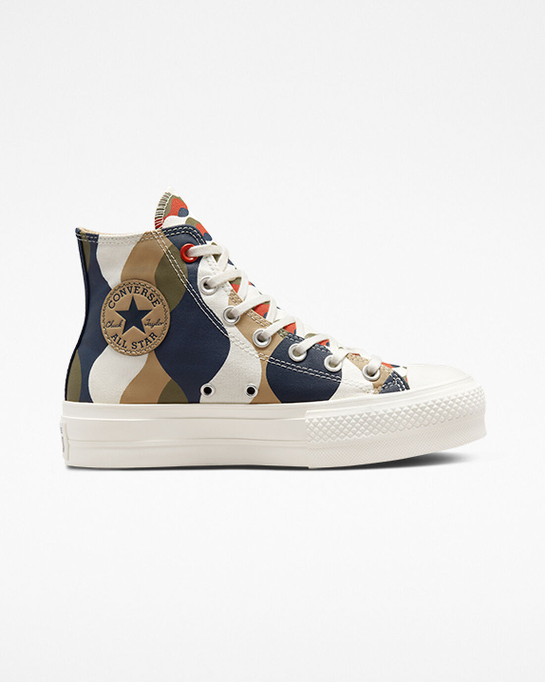 Converse Chuck Taylor All Star Lift Höga Sneakers Dam Obsidian/Khaki | Sverige-79120