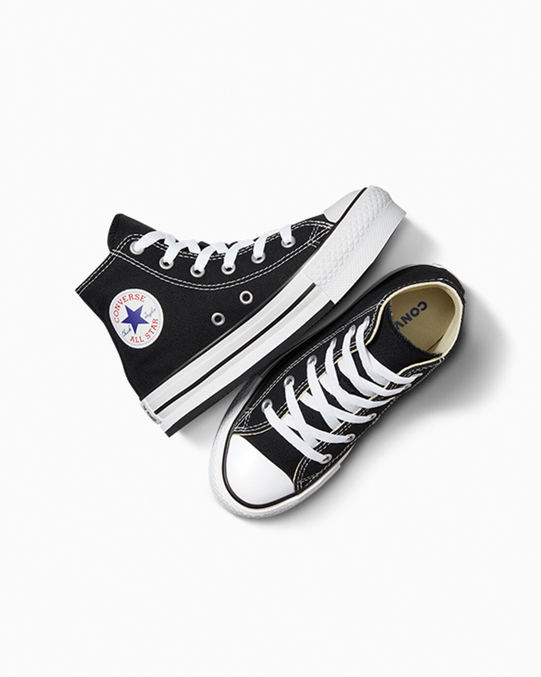 Converse Chuck Taylor All Star Lift Höga Sneakers Tjej Svarta/Vita/Svarta | Sverige-81470