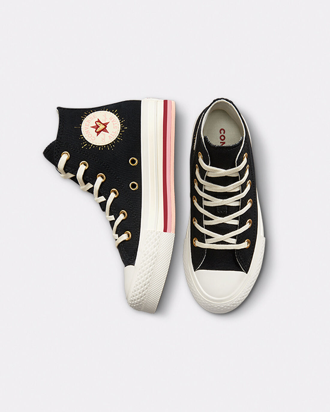 Converse Chuck Taylor All Star Lift Höga Sneakers Tjej Svarta | Sverige-87409